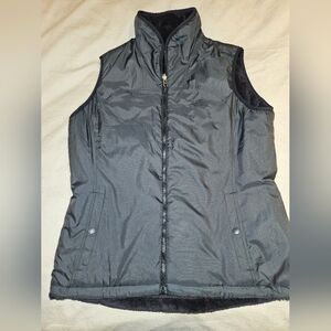 Women's Mossbud Reversible Black Vest-like new